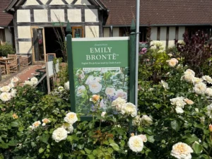 David Austen Rose Center Restaurant and Emily Bronte Roses