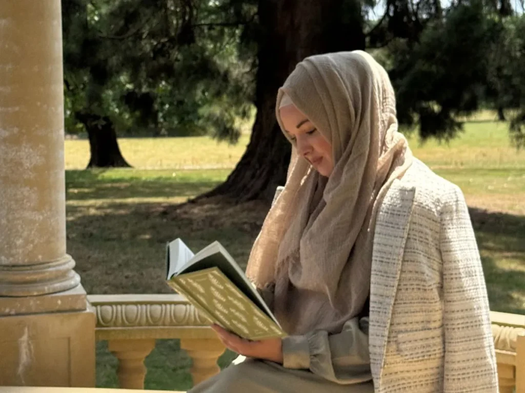 Cherry Aisha reading Persuasion by Jane Austen
